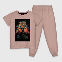 Детская пижама Боевой тигр Муай Тай