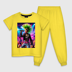 Детская пижама Барби панк певица - нейросеть