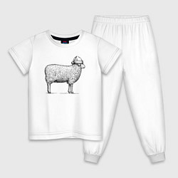 Детская пижама Овечка новогодняя
