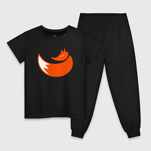Детская пижама Foxy fox / Черный – фото 1