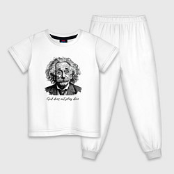 Детская пижама Прикол Эйнштейн бог не играет в кости