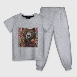 Детская пижама Яркий медведь