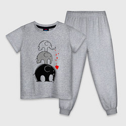 Детская пижама Милые слоники