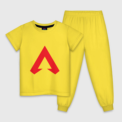Детская пижама Logo apex legends / Желтый – фото 1