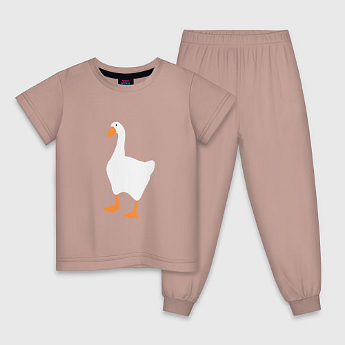 Детская пижама Untitled goose game honk / Пыльно-розовый – фото 1