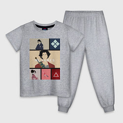Пижама хлопковая детская Самурай Чамплу Мугэн, цвет: меланж