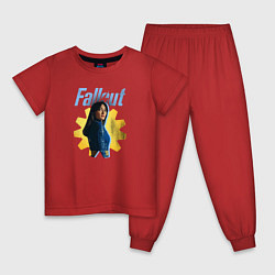 Пижама хлопковая детская Lucy - Fallout, цвет: красный