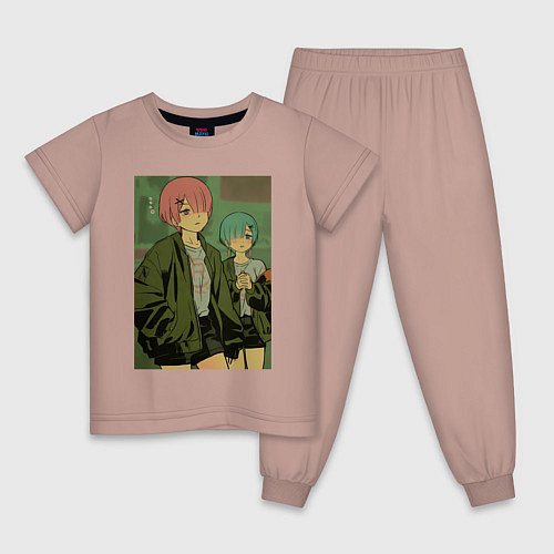 Детская пижама Рам Рем / Пыльно-розовый – фото 1