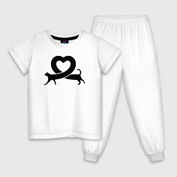 Детская пижама Love cat