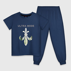 Пижама хлопковая детская Depeche Mode - Ultra mode, цвет: тёмно-синий