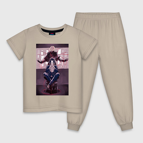 Детская пижама Патриотизм Луис Джеймс Мориарти / Миндальный – фото 1