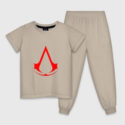 Детская пижама Red logo of assassins