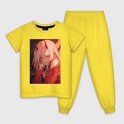 Детская пижама Человек-бензопила Пауэр Охотница на демонов