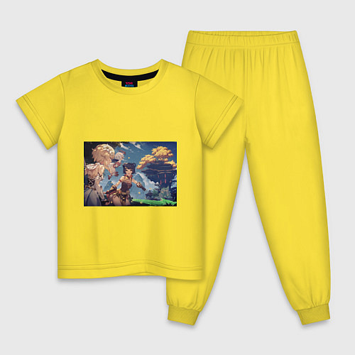 Детская пижама Геншин / Желтый – фото 1