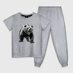 Детская пижама Ревущий медведь