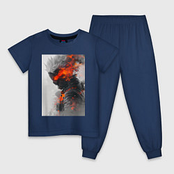 Детская пижама Киберпанк самурай