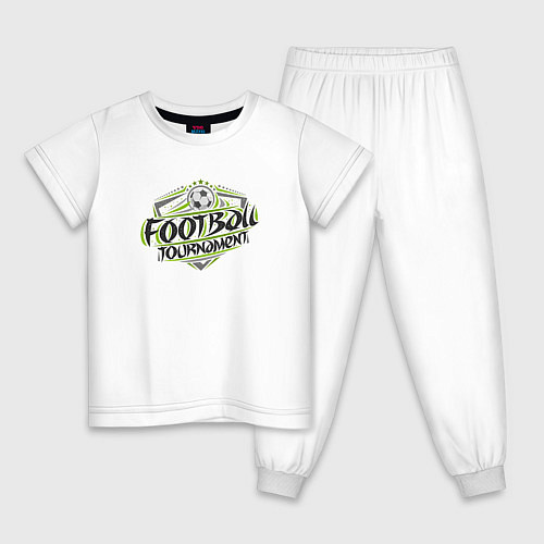 Детская пижама Футбольный турнир / Белый – фото 1