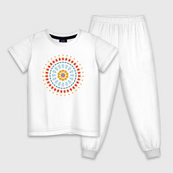 Детская пижама Цветочно-кружевная мандала