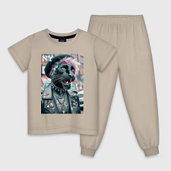 Детская пижама Чувак модная пантера из Нью-Йорка