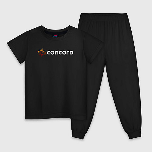 Детская пижама Concord logo game / Черный – фото 1