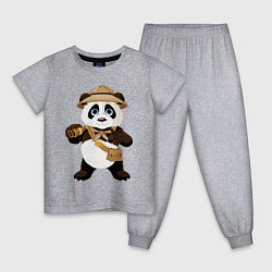 Детская пижама Веселая панда следопыт