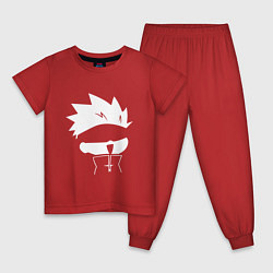 Пижама хлопковая детская Сатору Годжо аниме, цвет: красный