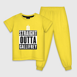 Детская пижама Straight outta gallifrey