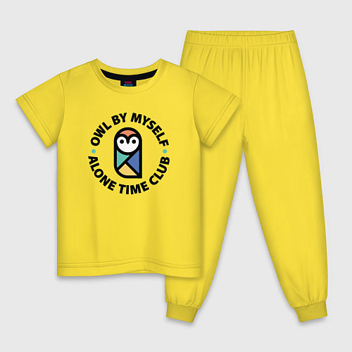 Детская пижама Клуб одиночества / Желтый – фото 1