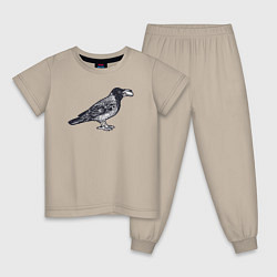 Детская пижама Ворона с денежкой