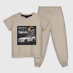 Детская пижама Nissan Skyline годзила