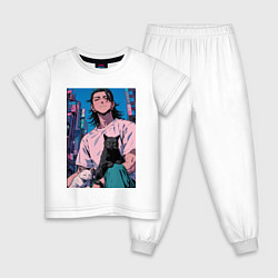 Детская пижама Магическая битва Сугуру Гэто с котами