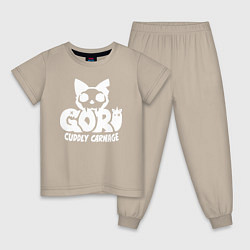 Детская пижама Goro cuddly carnage logo