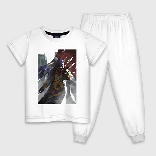 Детская пижама Мужская футболка Assassins Creed Unity / Белый – фото 1