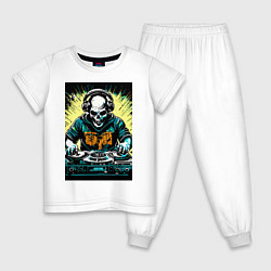 Детская пижама Диджей скелет