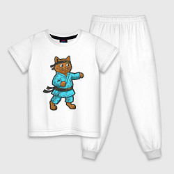 Детская пижама Кот каратист