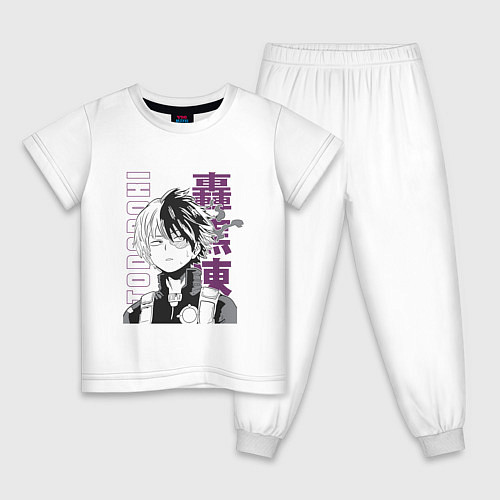 Детская пижама Моя геройская академия Шото Тодороки / Белый – фото 1