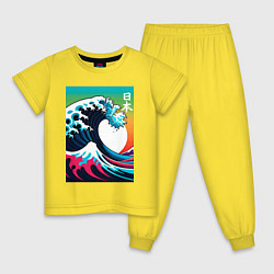 Детская пижама Japanese wave - ai art