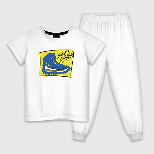 Детская пижама Steph Curry shoes / Белый – фото 1