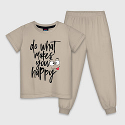 Детская пижама Do what makes you happy