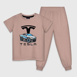 Детская пижама Tesla сybertruck Elon Musk