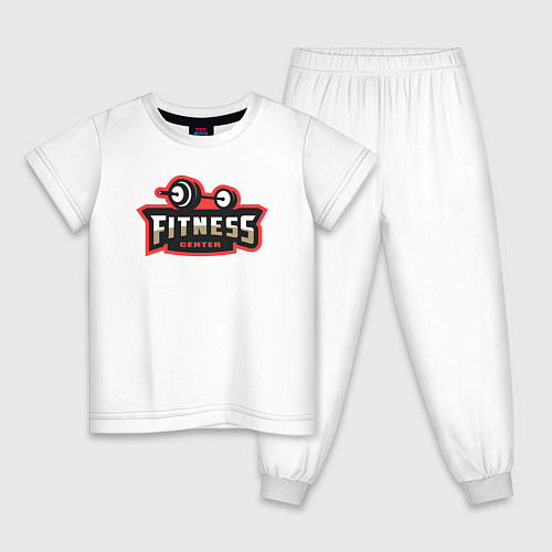 Детская пижама Sport fitness center / Белый – фото 1