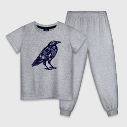 Детская пижама Ворон путешественник