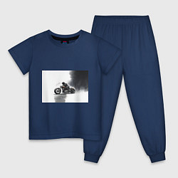 Детская пижама Крутой байкер скетч