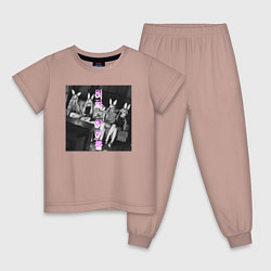 Детская пижама G I-dle участницы с масками кроликов