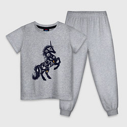 Детская пижама Космический единорог на природе