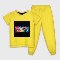 Детская пижама Все эмоции мультфильм головоломка