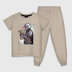 Детская пижама Беби Йода и Мандалорец