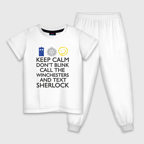 Детская пижама Sherlock doctor / Белый – фото 1
