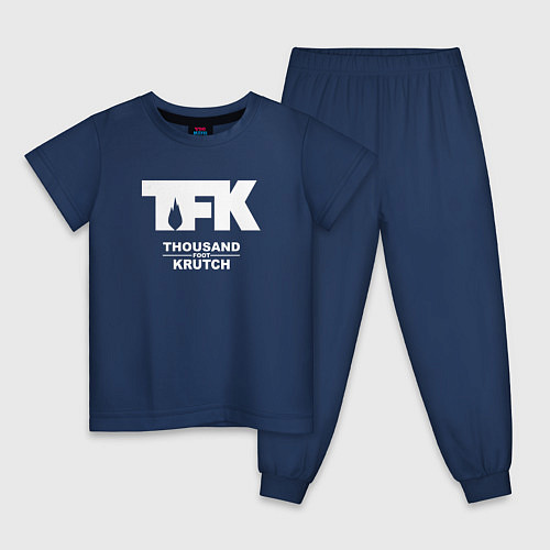 Детская пижама Thousand Foot Krutch - logo / Тёмно-синий – фото 1