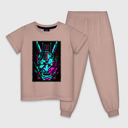 Детская пижама Киберпанк самурай цифровой